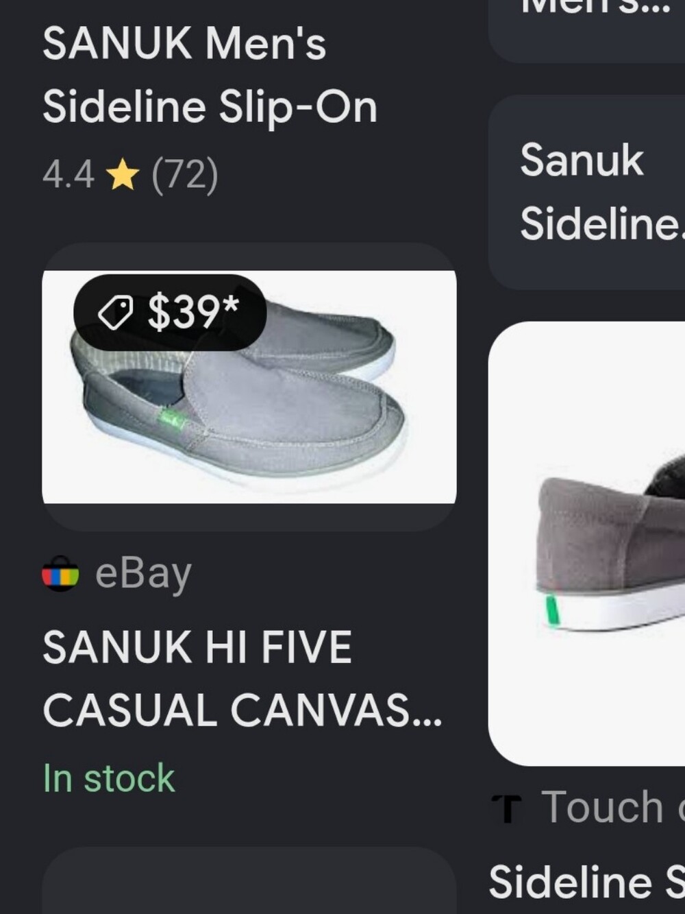 SANUK mens sideline size 10.5 Casual Slip-On Shoes - Picture 11 of 11